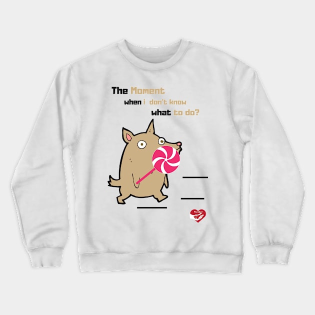 Mental Block Dog Crewneck Sweatshirt by Friendipets